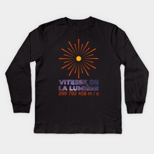 Vitesse de la lumière Kids Long Sleeve T-Shirt